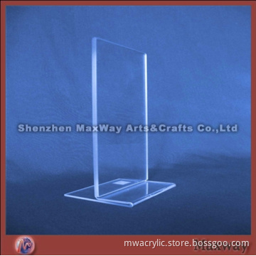 Vertical clear lucite/acrylic menu holder with simple style